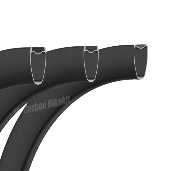 Aro de Carbono Ultraligero 700C 50x28mm Tubeless con Gancho/Sin Gancho / Tubular para Bicicleta de Carretera Aro de Carbono Ultraligero 700C 50x28mm Tubeless con Gancho/Sin Gancho / Tubular para Bicicleta de Carretera